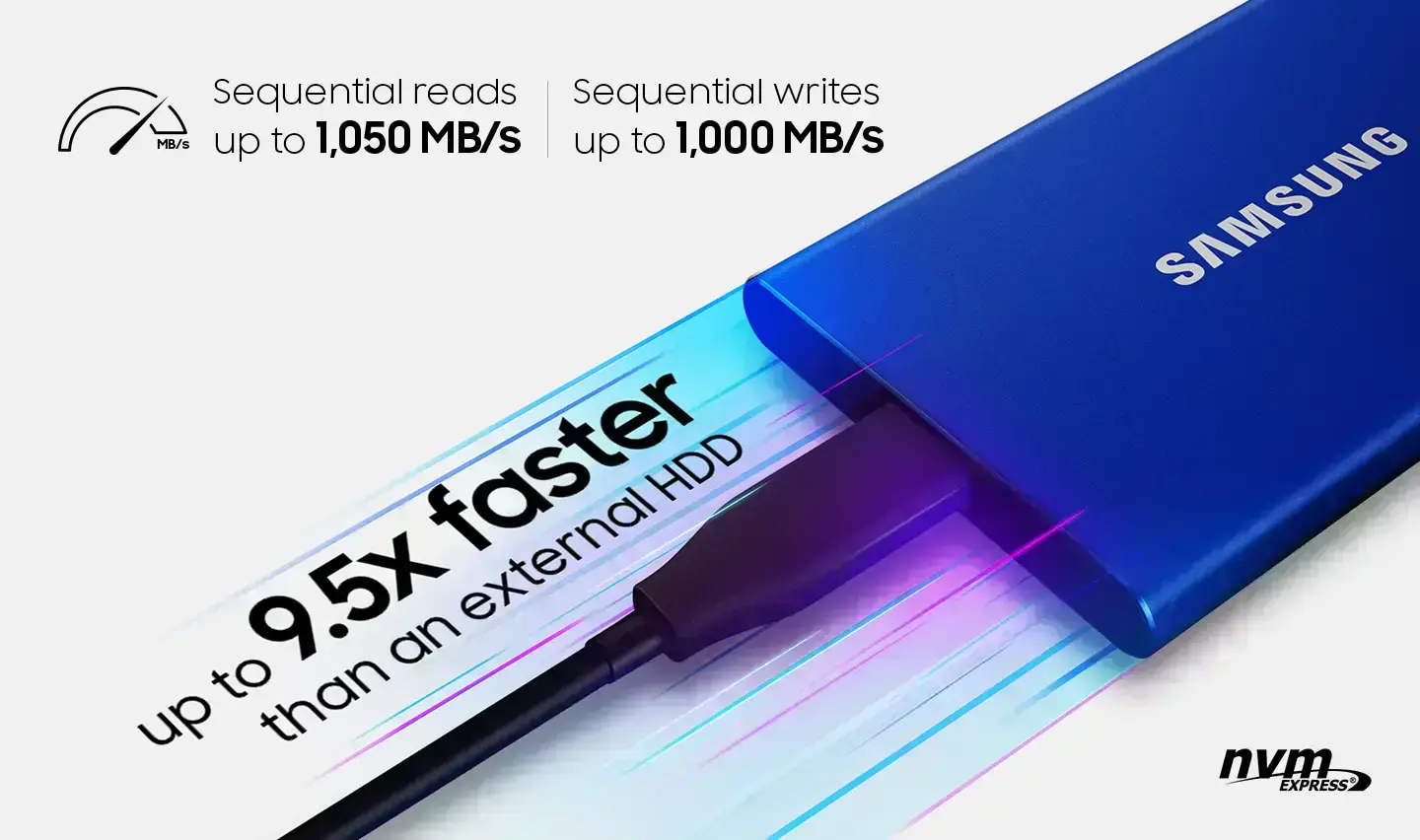 SSD накопичувач Samsung T7 1 TB Indigo Blue (MU-PC1T0H/WW)