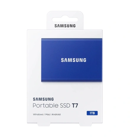 SSD накопитель Samsung T7 1 TB Indigo Blue (MU-PC1T0H/WW)