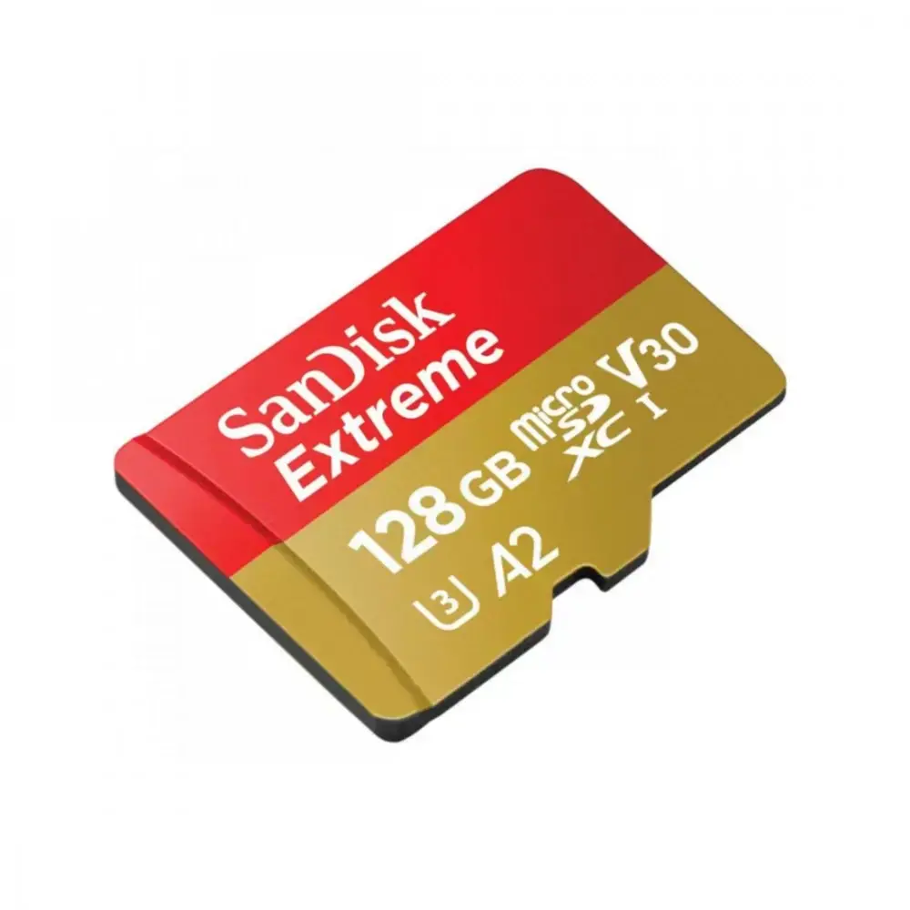 Карта памяти microSDXC [UHS-1 U3] SanDisk Extreme Action 128Gb class 10 A2 V30 [R190MB/s] (SDSQXAA-128G-GN6MA)