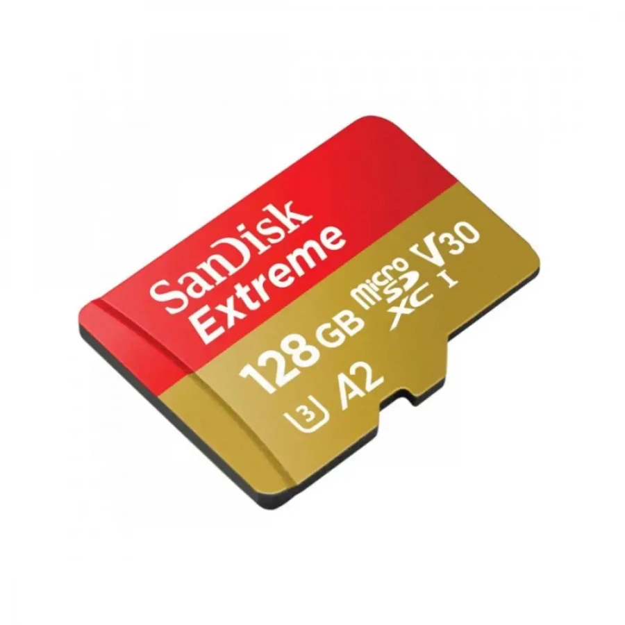 Карта пам'яті microSDXC [UHS-1 U3] SanDisk Extreme Action 128Gb class 10 A2 V30 [R190MB/s] (SDSQXAA-128G-GN6MA)