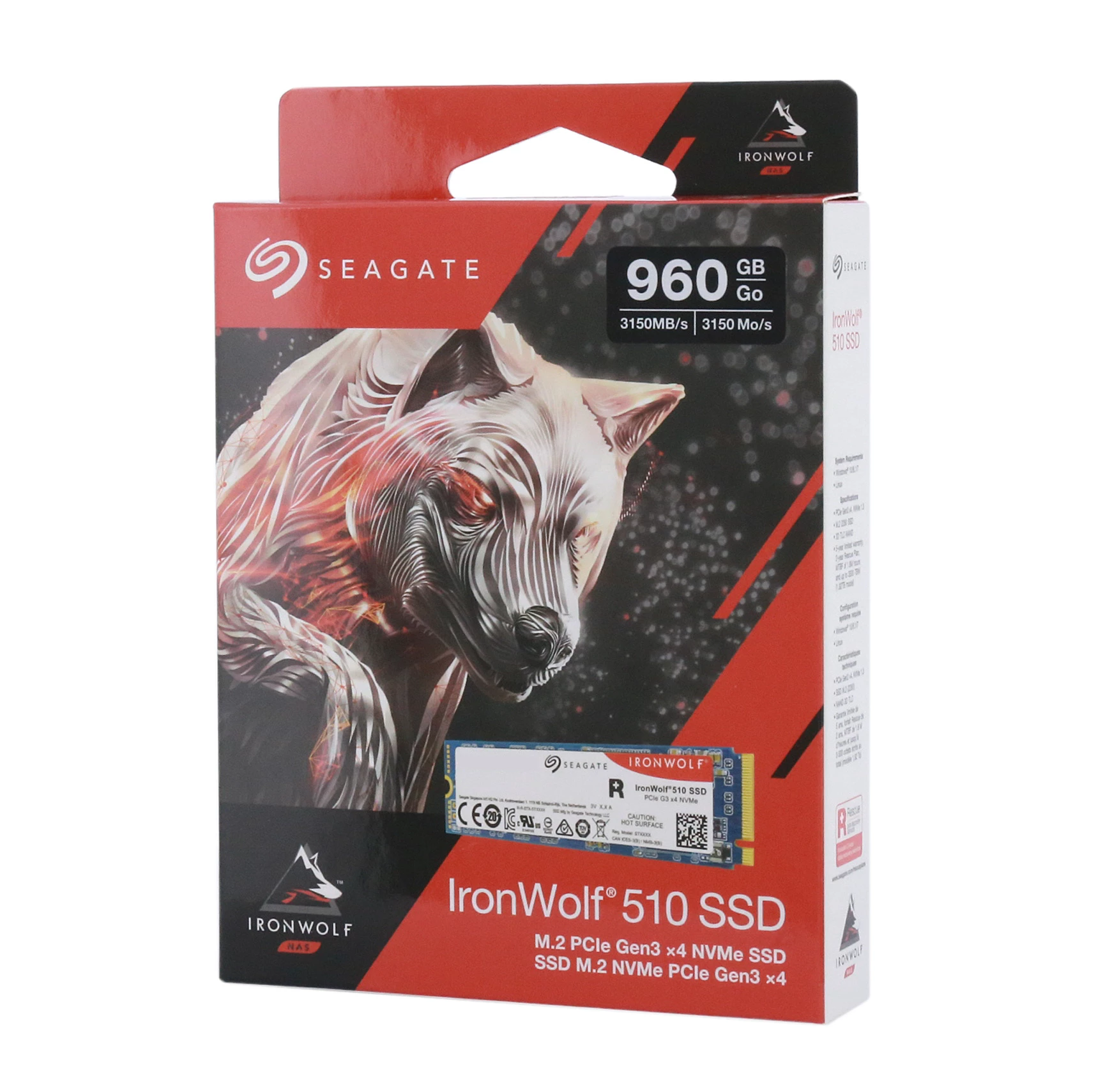 SSD накопитель Seagate IronWolf 510 960 Gb (ZP960NM30011)