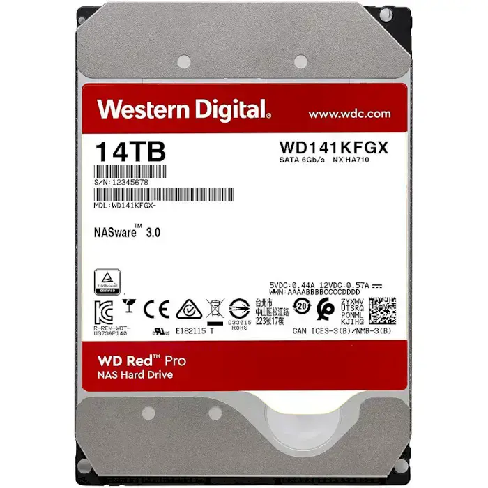 Жесткий диск WD Red 14 TB (WD140EFFX)