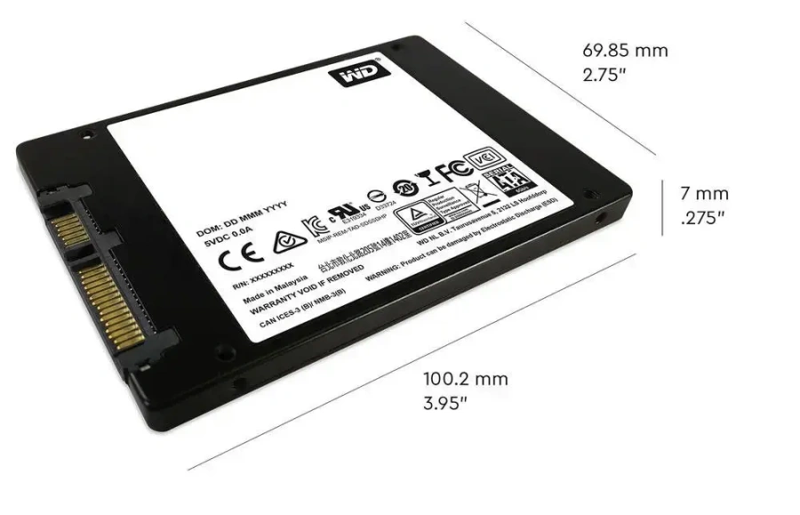 SSD накопитель WD SSD Blue 2 TB (S200T2B0A)