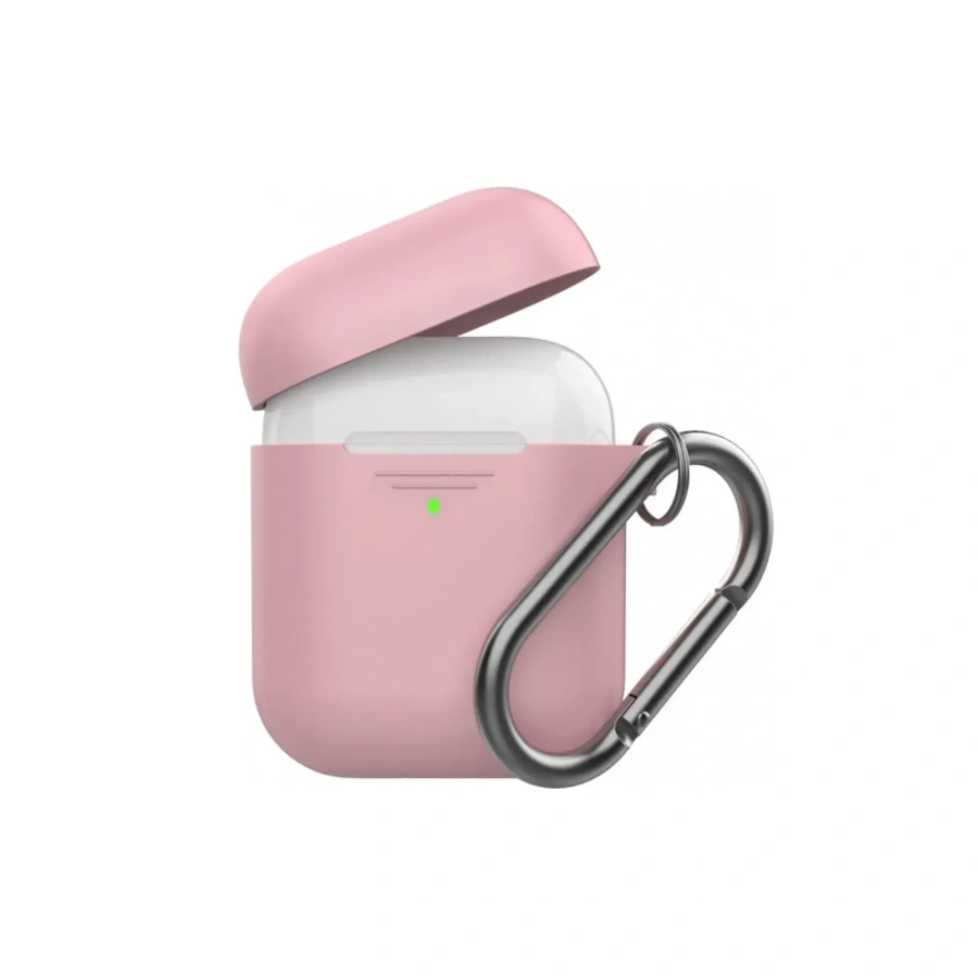 Чохол AHASTYLE дуо ​​з карабіном для Apple AirPods - Pink (AHA-02060-PNK)