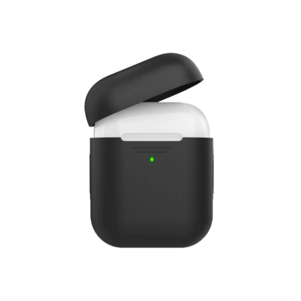 Чохол AHASTYLE дуо ​​для Apple AirPods - Black (AHA-02020-BLK)