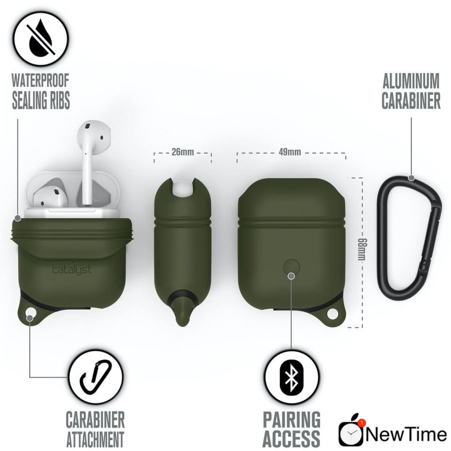 Catalyst Waterproof AirPods Case Army Green (CATAPDGRN)