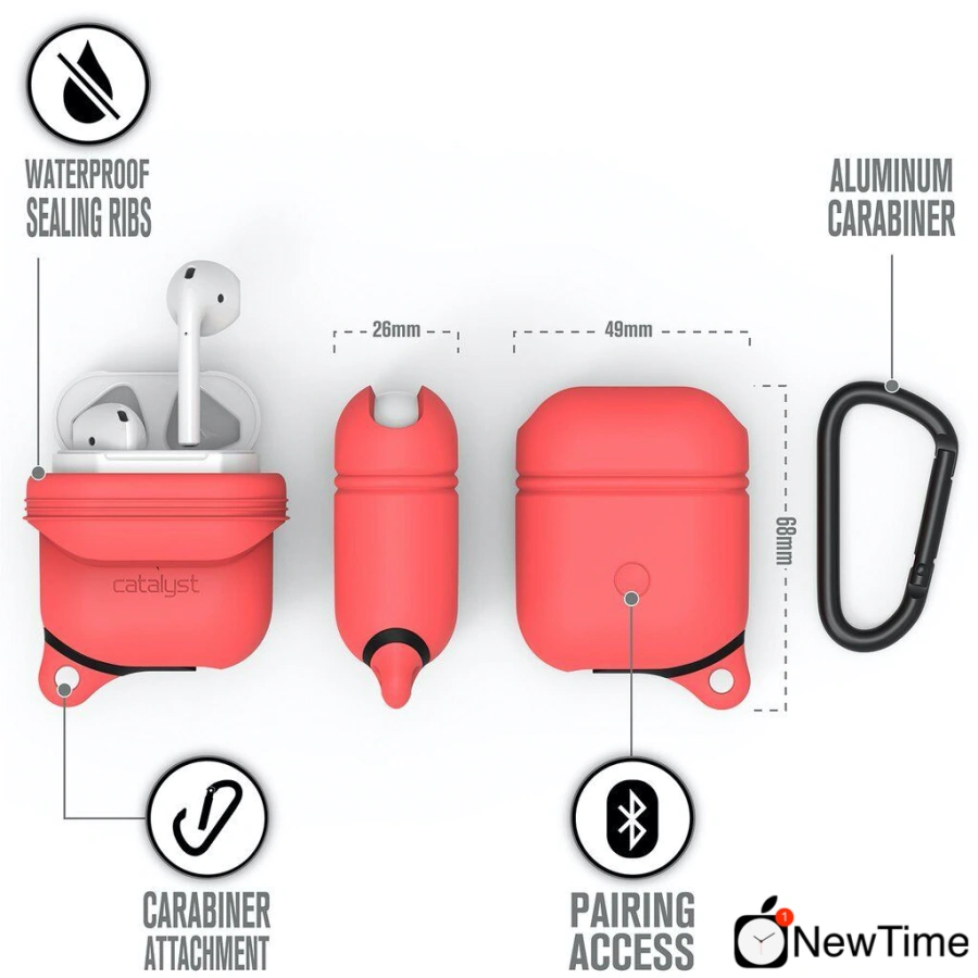 Catalyst Waterproof AirPods Case Coral (CATAPDCOR)