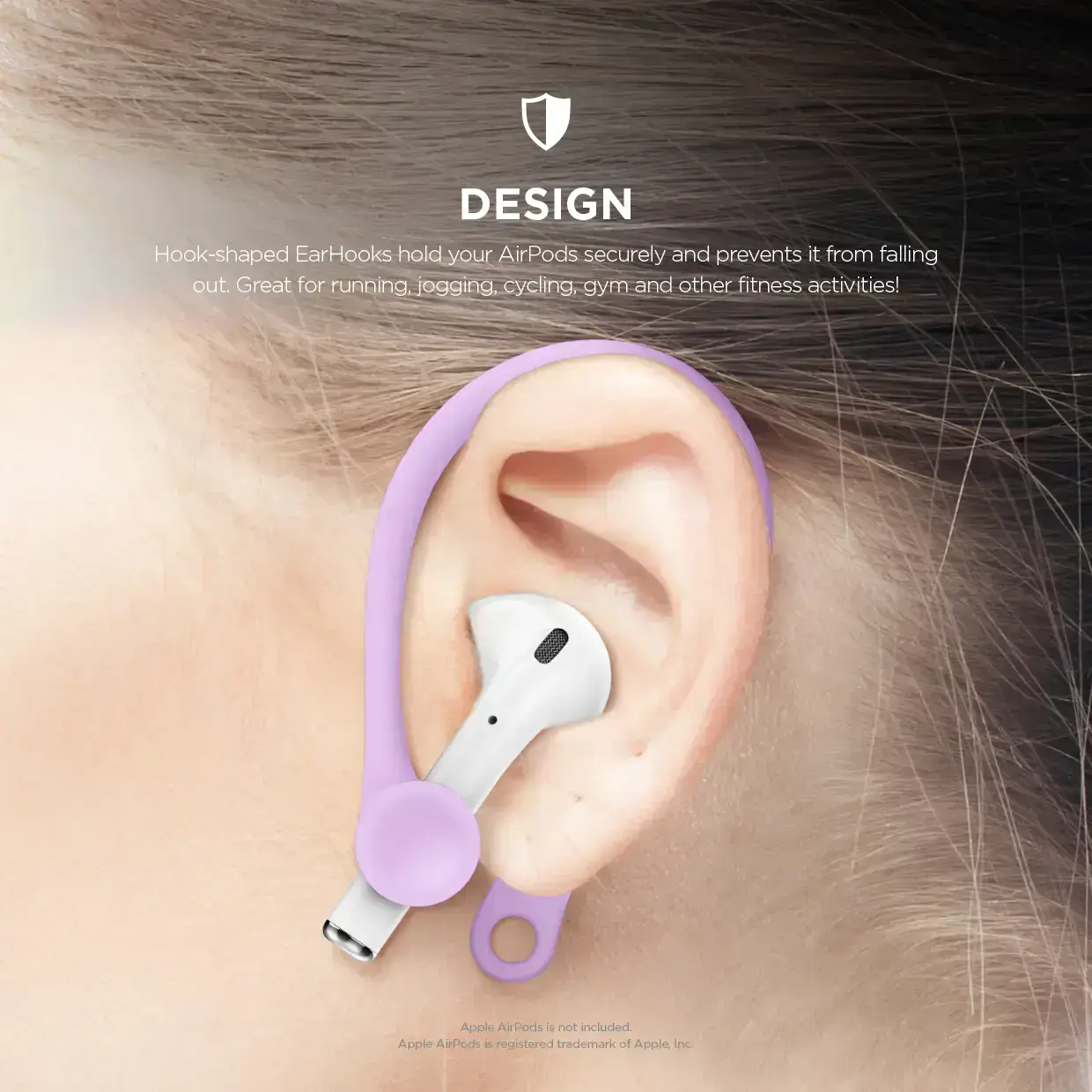 Тримач для Airpods Elago Earhook - Lavender (EAP-HOOKS-LV)