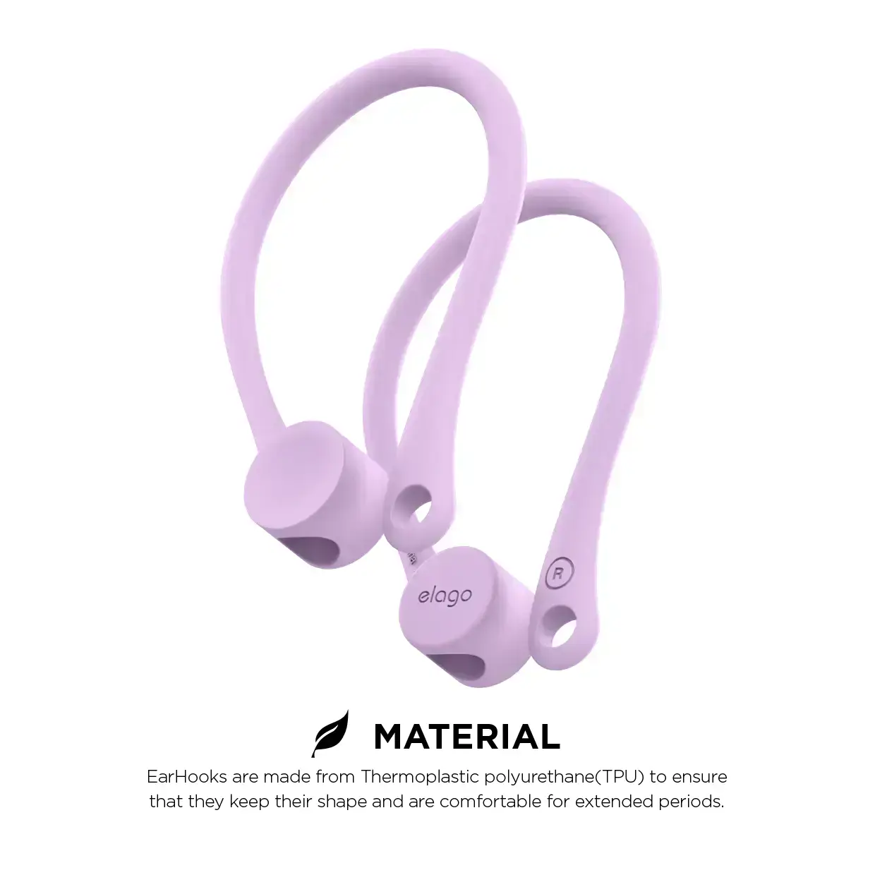 Тримач для Airpods Elago Earhook - Lavender (EAP-HOOKS-LV)