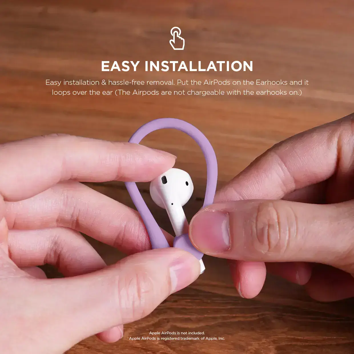 Тримач для Airpods Elago Earhook - Lavender (EAP-HOOKS-LV)
