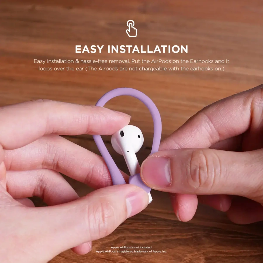 Держатель для Airpods Elago Earhook - Lavender (EAP-HOOKS-LV)