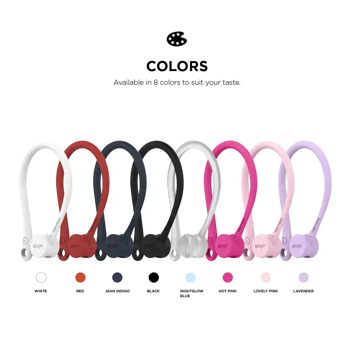 Держатель для Airpods Elago Earhook - Red (EAP-HOOKS-RD)