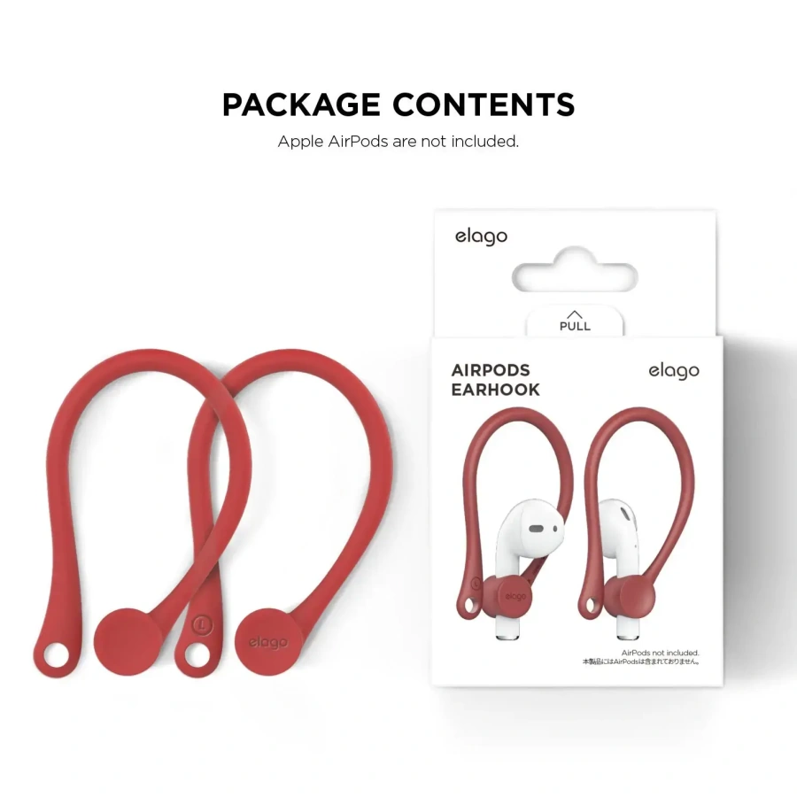 Держатель для Airpods Elago Earhook - Red (EAP-HOOKS-RD)