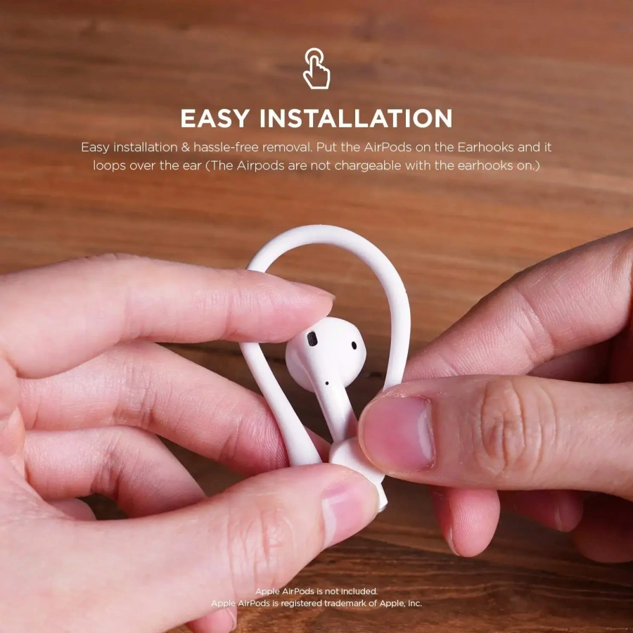Тримач для Airpods Elago Earhook - White (EAP-HOOKS-WH)