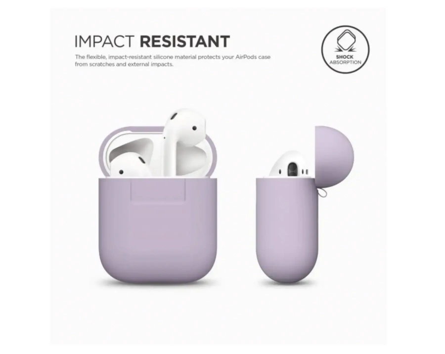 Elago Silicone Case Lavender for Airpods (EAPSC-LV) 