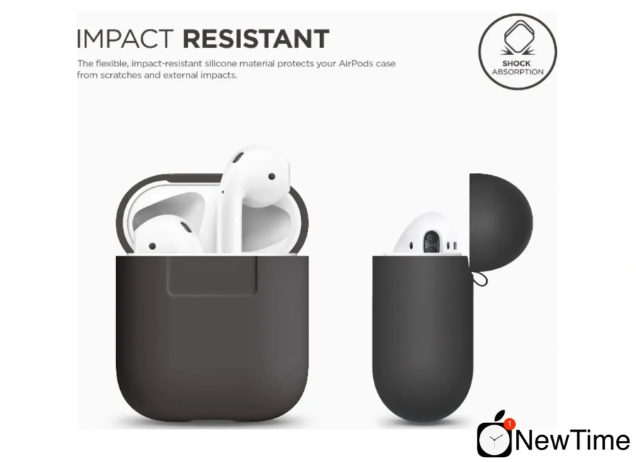 Elago Silicone Case Dark Grey for Airpods (EAPSC-DGY)