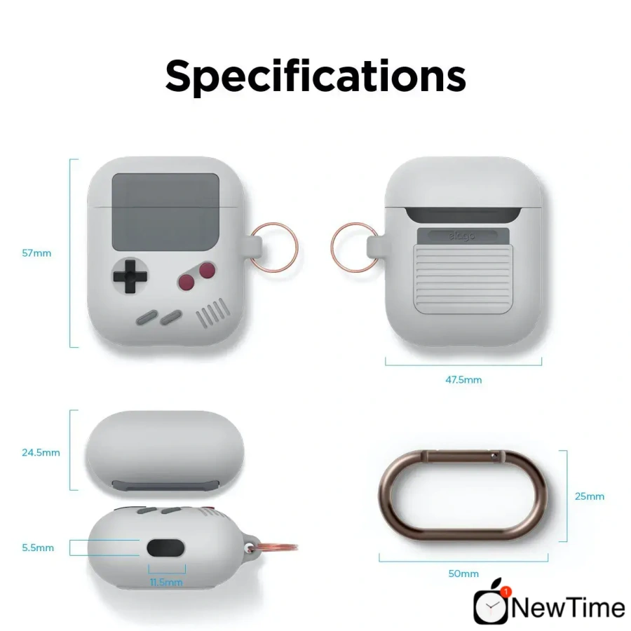 Elago AW5 Hang Case Light Grey for Airpods (EAPAW5-LGY)