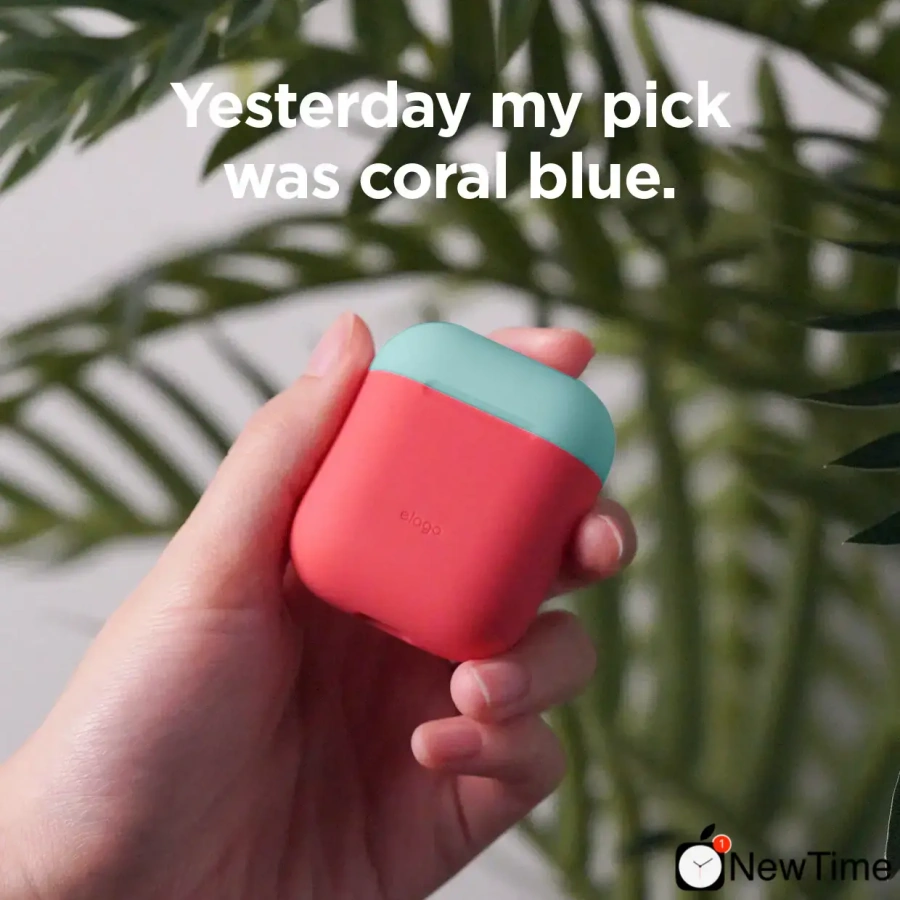 Elago Duo Case Italian Rose/Coral Blue/Yellow for Airpods (EAPDO-IRO-CBLYE)