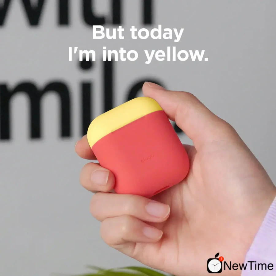 Elago Duo Case Italian Rose/Coral Blue/Yellow for Airpods (EAPDO-IRO-CBLYE)