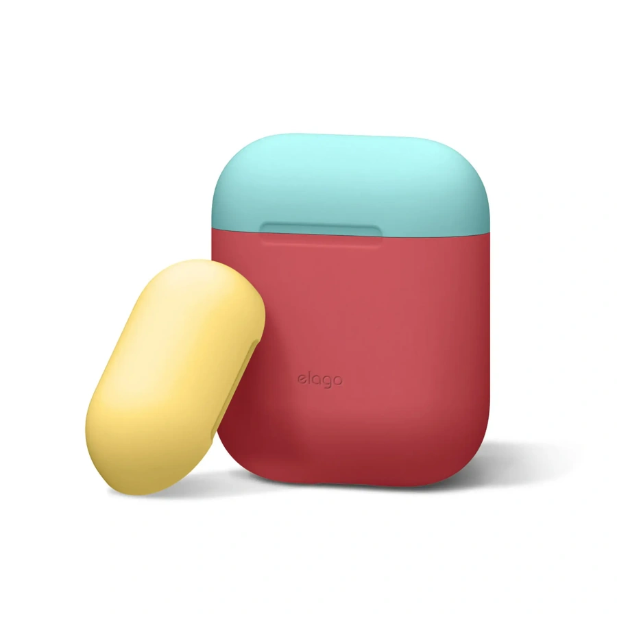 Elago Duo Case Italian Rose/Coral Blue/Yellow for Airpods (EAPDO-IRO-CBLYE)