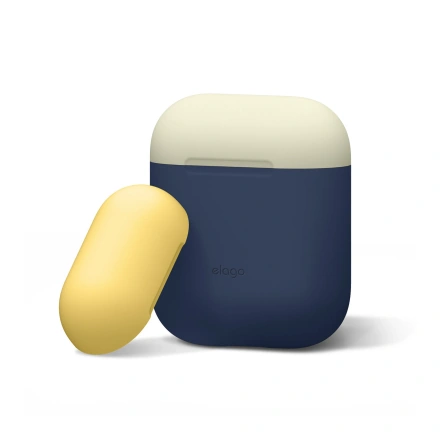 Elago Duo Case Jean Indigo/Classic White/Yellow for Airpods (EAPDO-JIN-CWHYE)