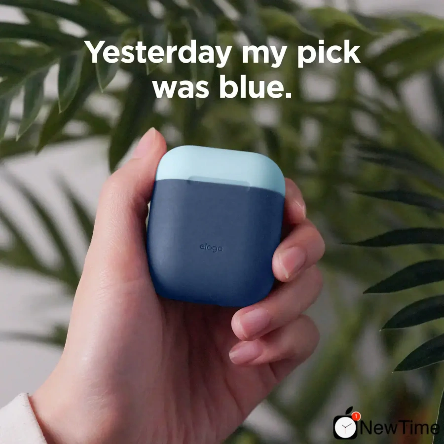 Elago Duo Case Jean Indigo / Pastel Blue / Italian Rose for Airpods (EAPDO-JIN-PBLIR)