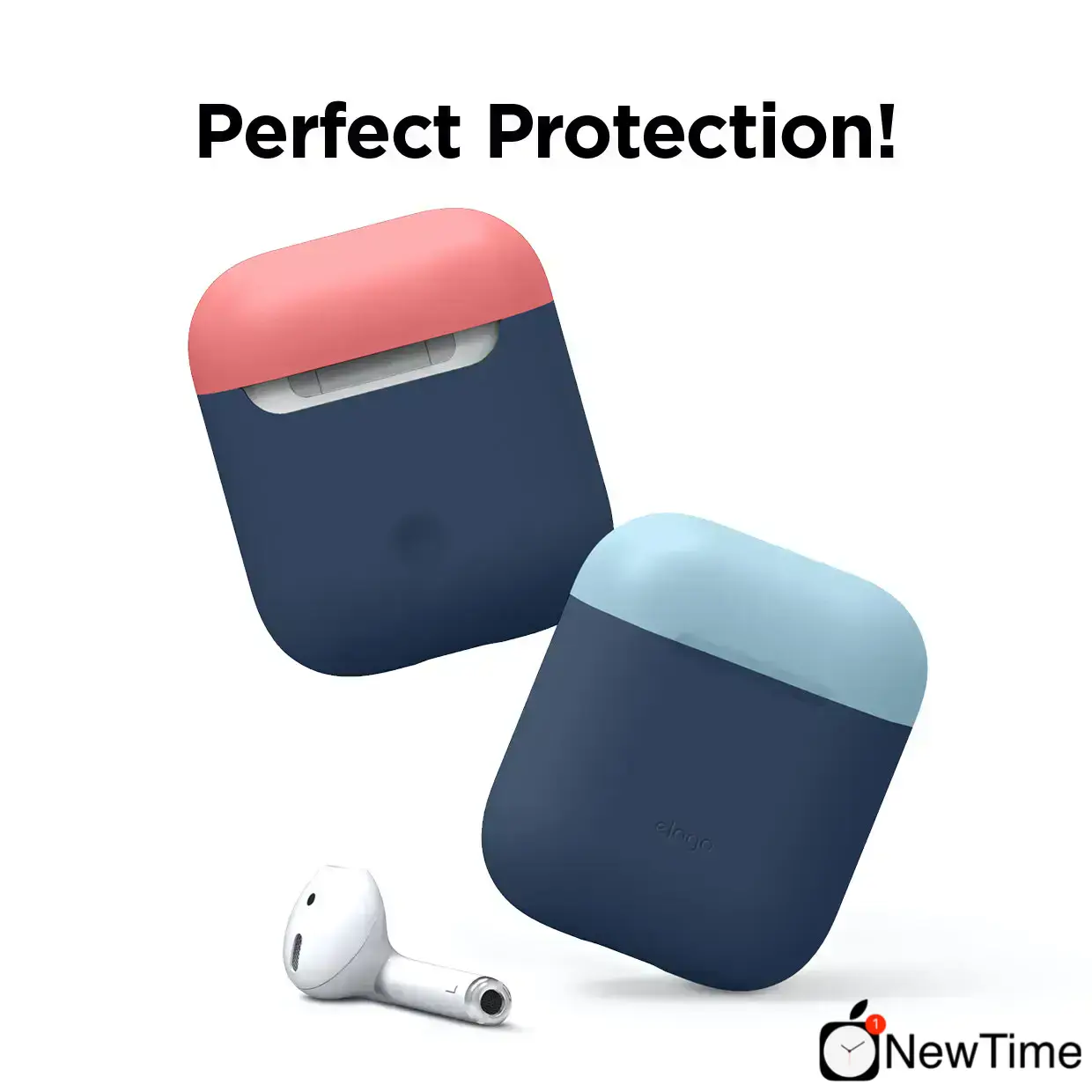 Elago Duo Case Jean Indigo / Pastel Blue / Italian Rose for Airpods (EAPDO-JIN-PBLIR)