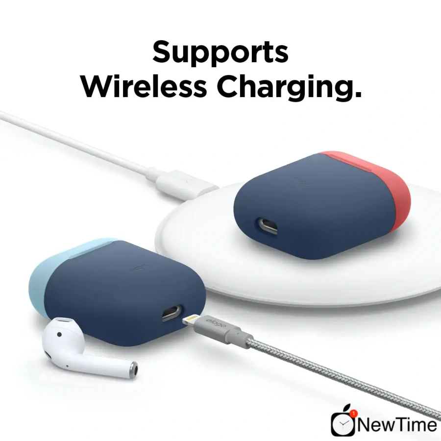 Elago Duo Case Jean Indigo / Pastel Blue / Italian Rose for Airpods (EAPDO-JIN-PBLIR)