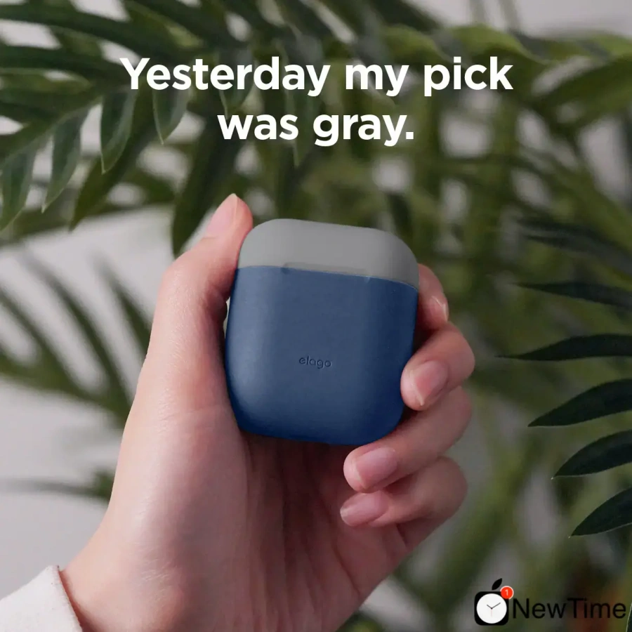 Elago Duo Case Jean Indigo/Peach/Medium Grey for Airpods (EAPDO-JIN-PEMGY)