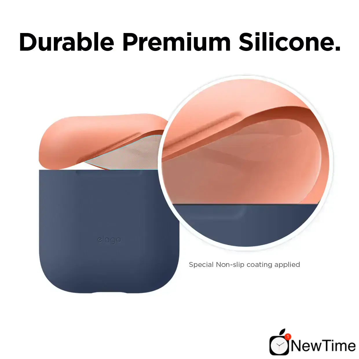 Elago Duo Case Jean Indigo / Peach / Medium Grey for Airpods (EAPDO-JIN-PEMGY)