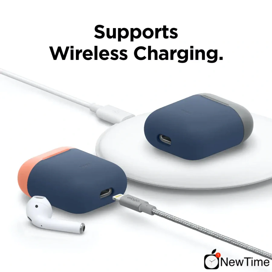 Elago Duo Case Jean Indigo/Peach/Medium Grey for Airpods (EAPDO-JIN-PEMGY)