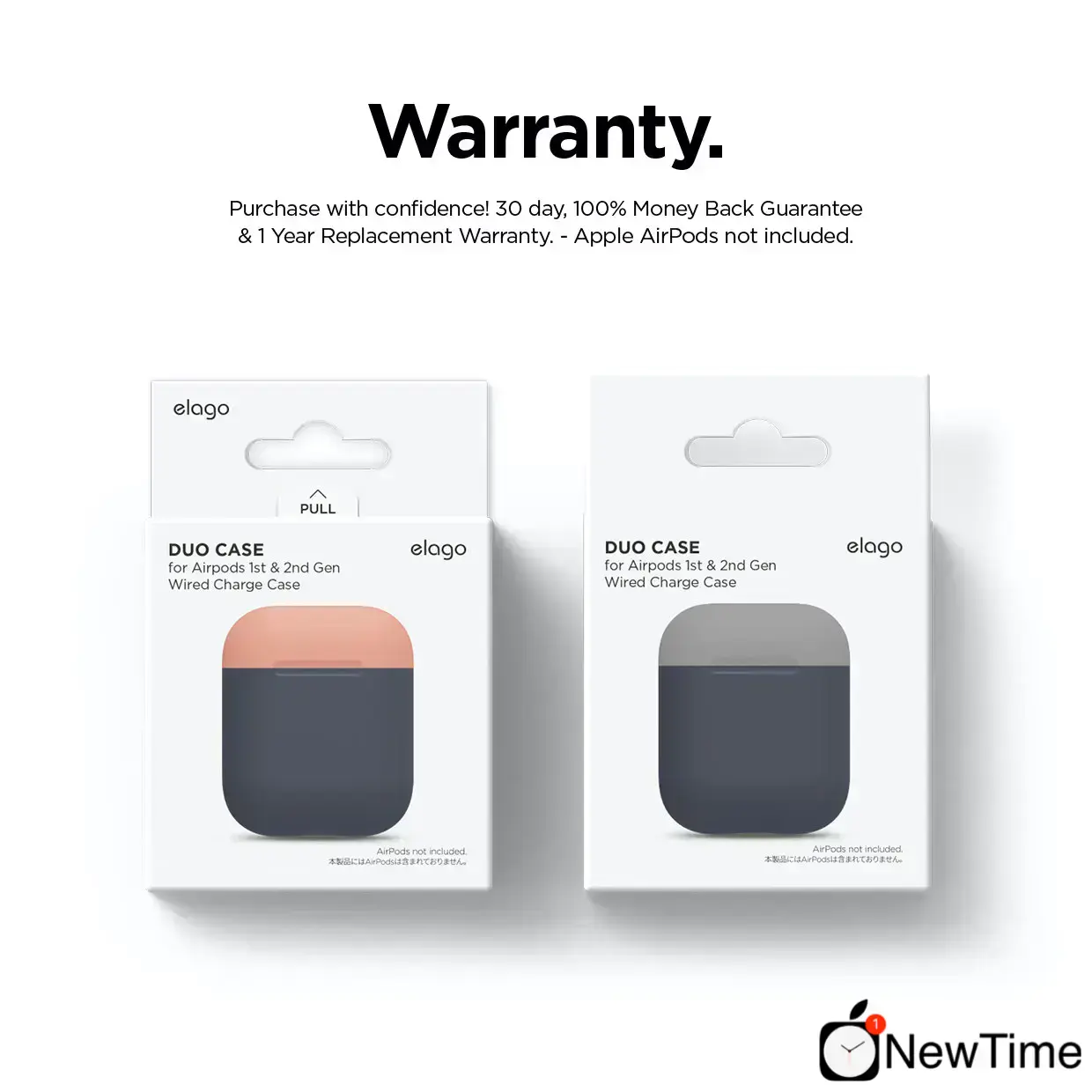 Elago Duo Case Jean Indigo / Peach / Medium Grey for Airpods (EAPDO-JIN-PEMGY)