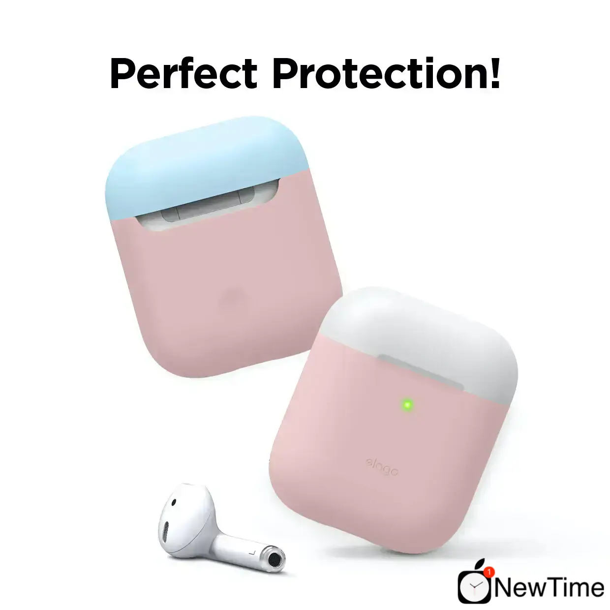 Elago Duo Case Pink / White / Pastel Blue for Airpods (EAPDO-PK-WHPBL)