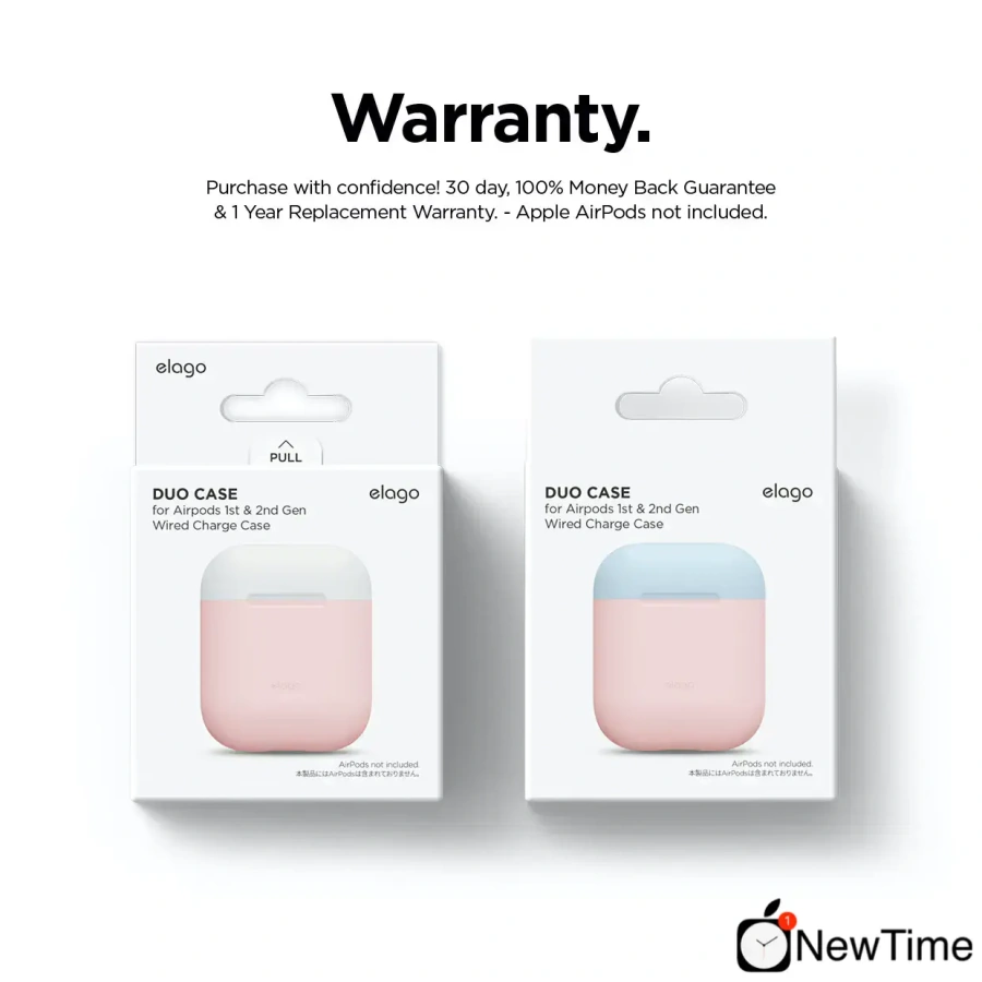 Elago Duo Case Pink/White/Pastel Blue for Airpods (EAPDO-PK-WHPBL)