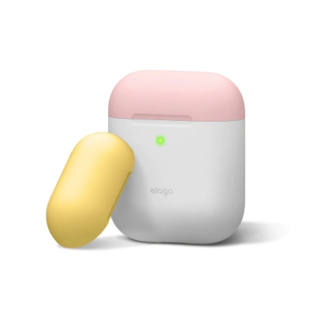 Elago Duo Case White/Pink/Yellow for Airpods (EAPDO-WH-PKYE)