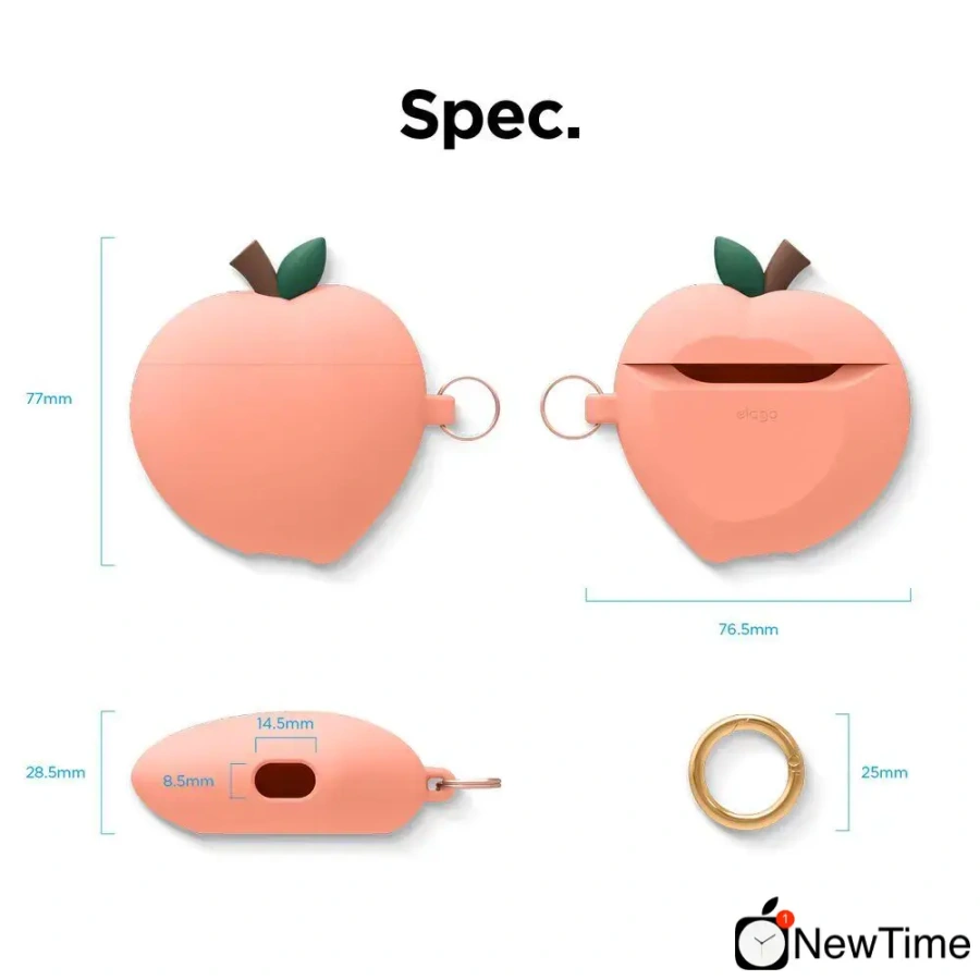 Elago Peach Hang Case Peach for Airpods (EAP-PEACH-PE)