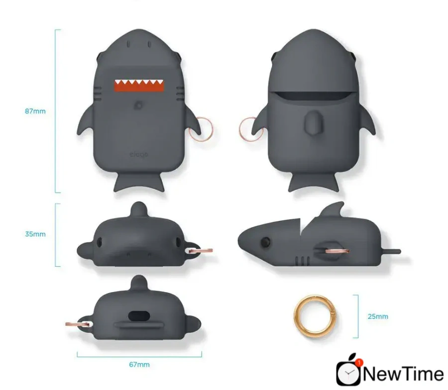 Elago Shark Case Dark Grey for Airpods (EAP-SHARK-DGY)