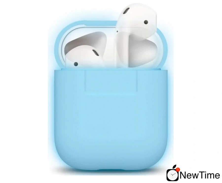 Elago Silicone Case Night Glow Blue for Airpods (EAPSC-LUBL)