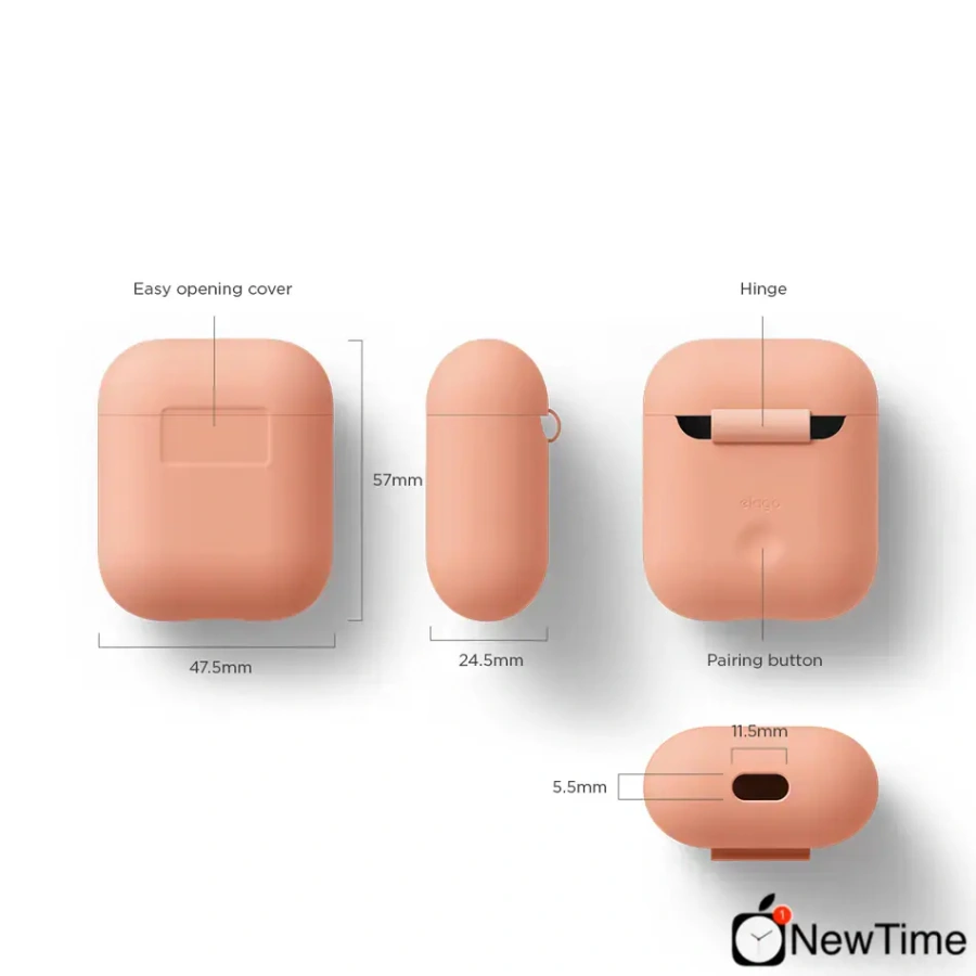 Elago Silicone Case Peach for Airpods (EAPSC-PE)