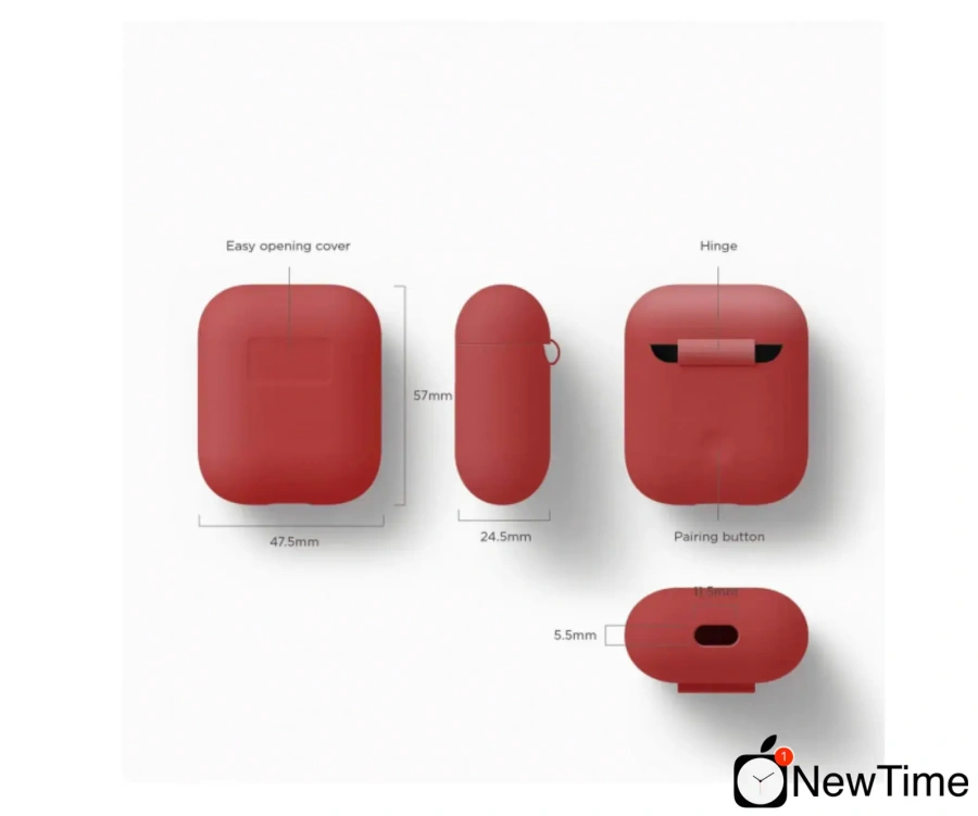 Elago Silicone Case Red for Airpods (EAPSC-RED)