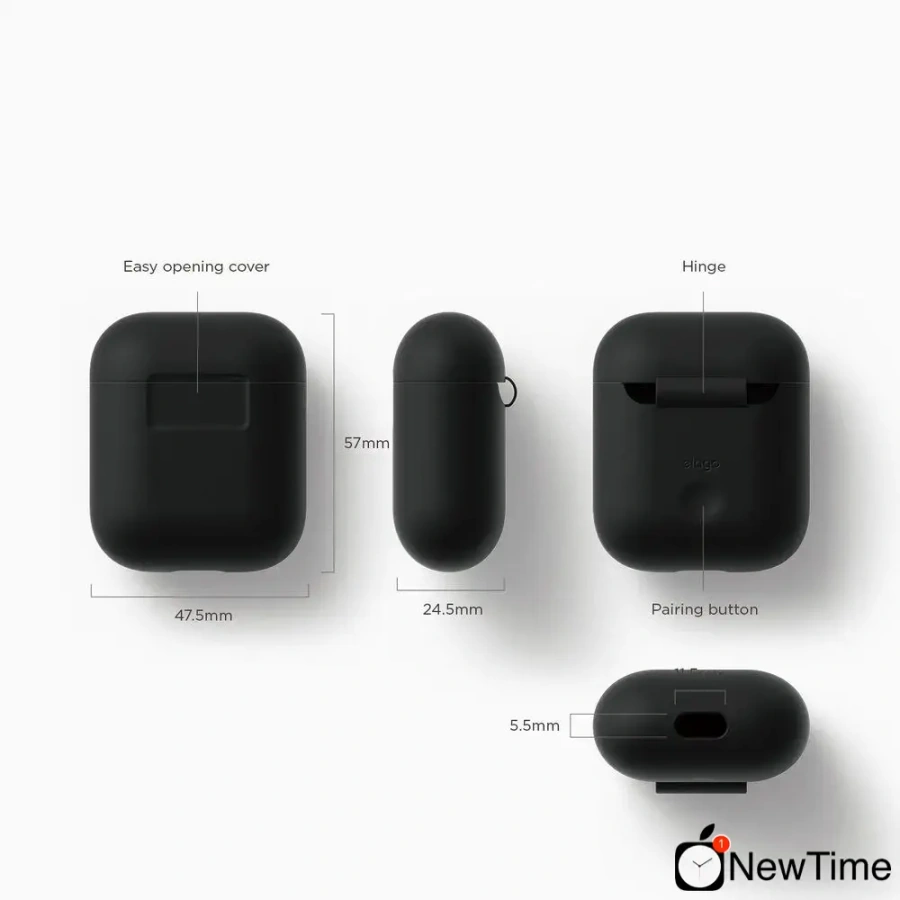Elago Skinny Case Black for Airpods (EAPSK-BA-BK)
