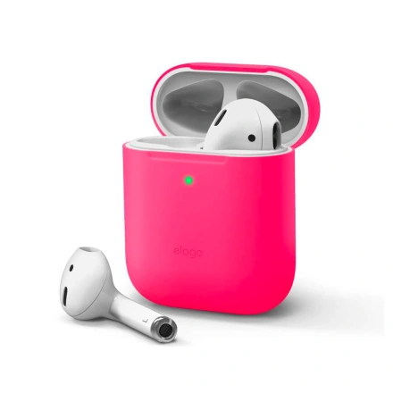 Elago Skinny Case Neon Hot Pink for Airpods (EAPSK-BA-NPK)