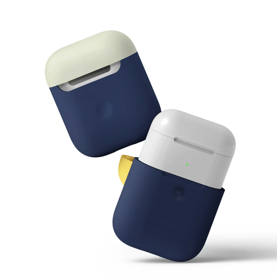 Elago A2 Duo Case Indigo / Classic White / Yellow for Airpods with Wireless Charging Case (EAP2DO-JIN-CWHYE)