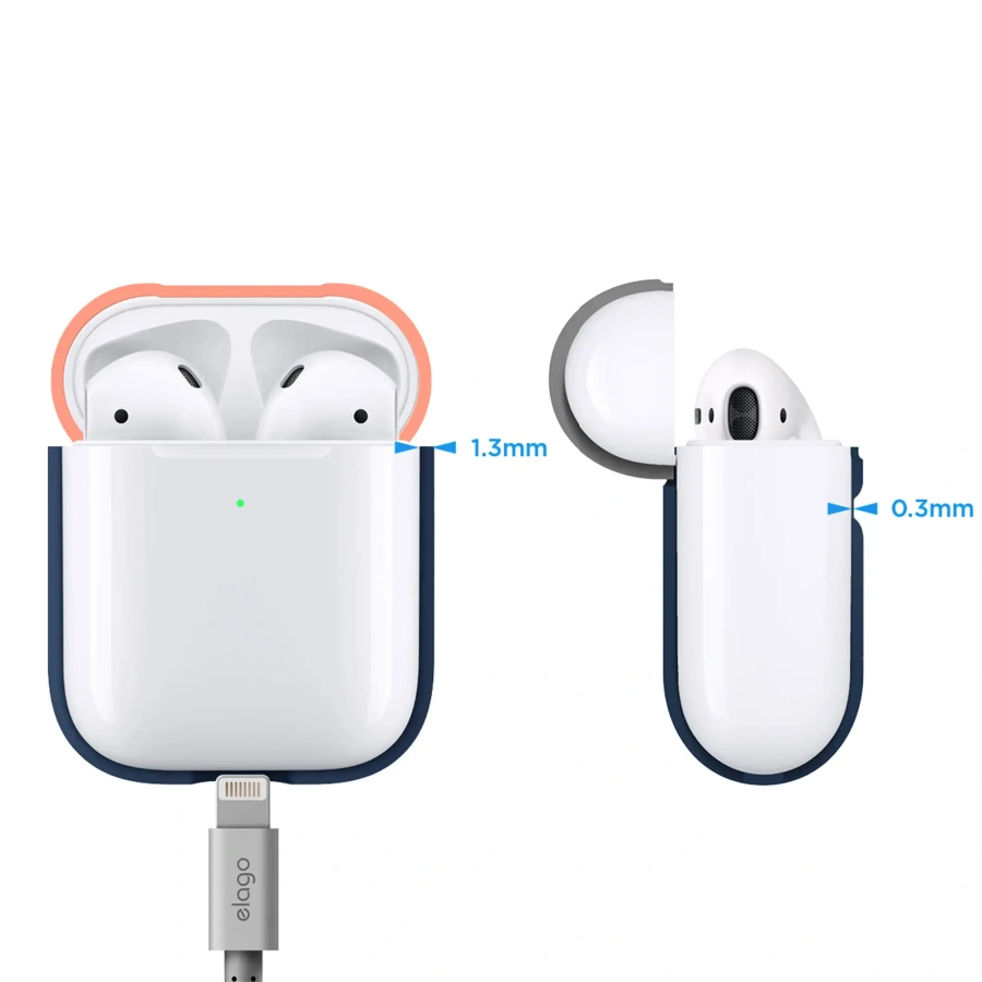 Elago A2 Duo Case Pastel Blue/Pink/White for Airpods with Wireless Charging Case (EAP2DO-PBL-PKWH)