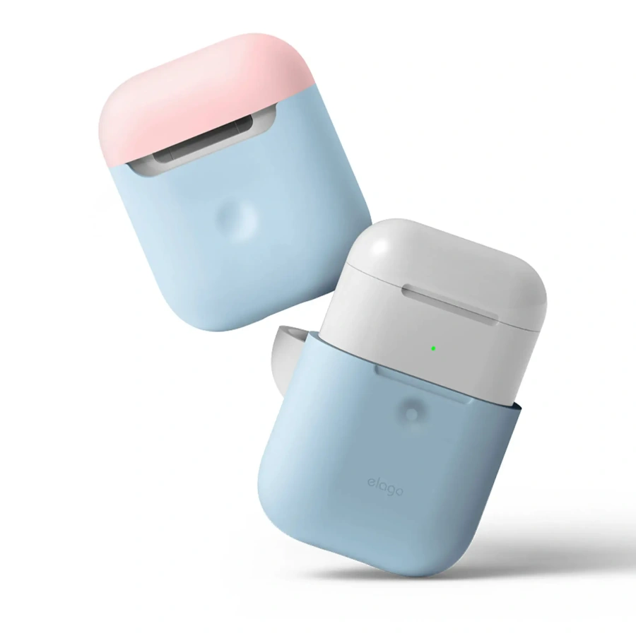 Elago A2 Duo Case Pastel Blue/Pink/White for Airpods with Wireless Charging Case (EAP2DO-PBL-PKWH)