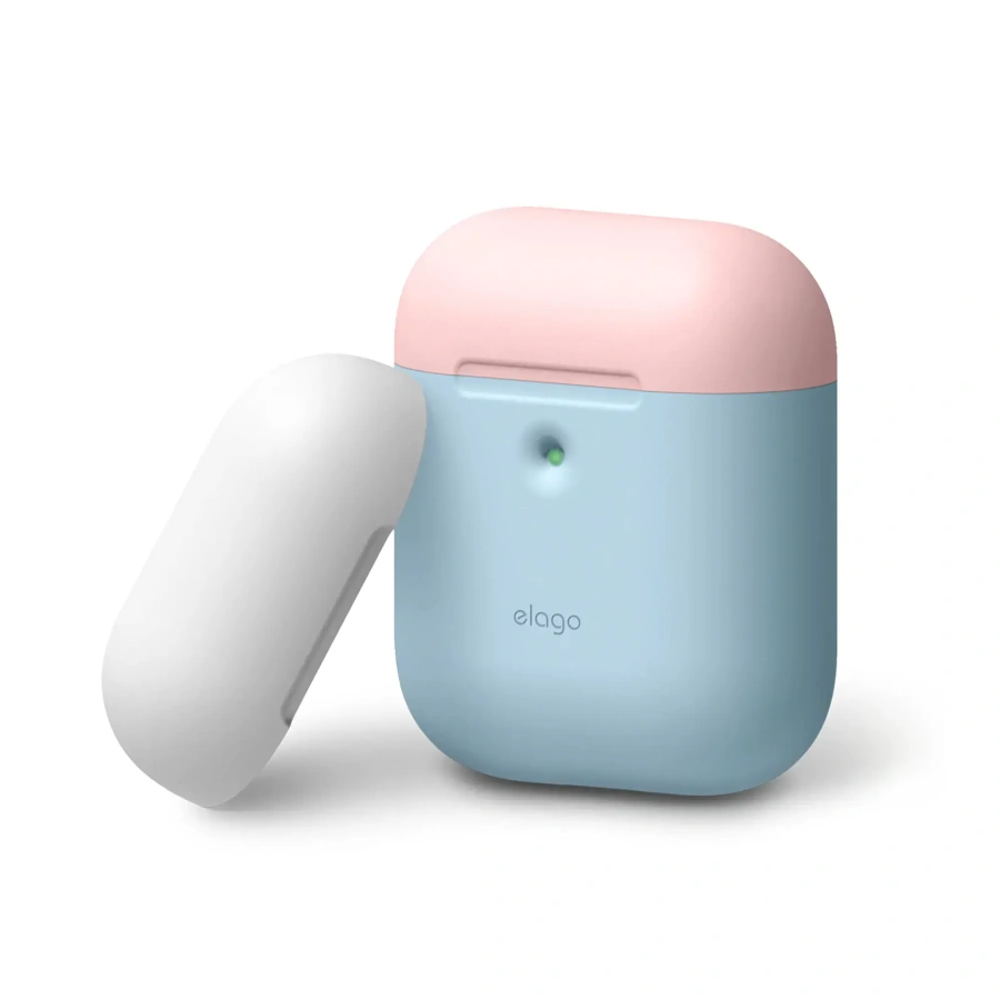 Elago A2 Duo Case Pastel Blue/Pink/White for Airpods with Wireless Charging Case (EAP2DO-PBL-PKWH)