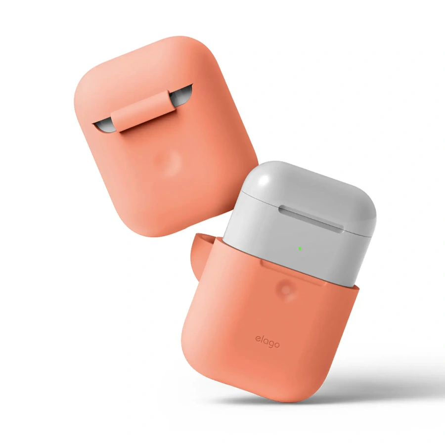Elago A2 Silicone Case Peach for Airpods with Wireless Charging Case (EAP2SC-PE)