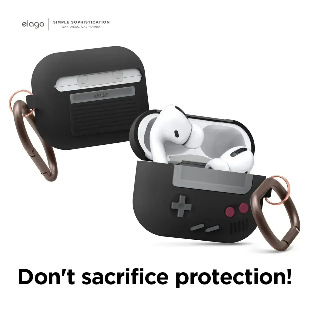 Elago AW5 Hang Case for Airpods Pro - Black (EAPPAW5-BK)