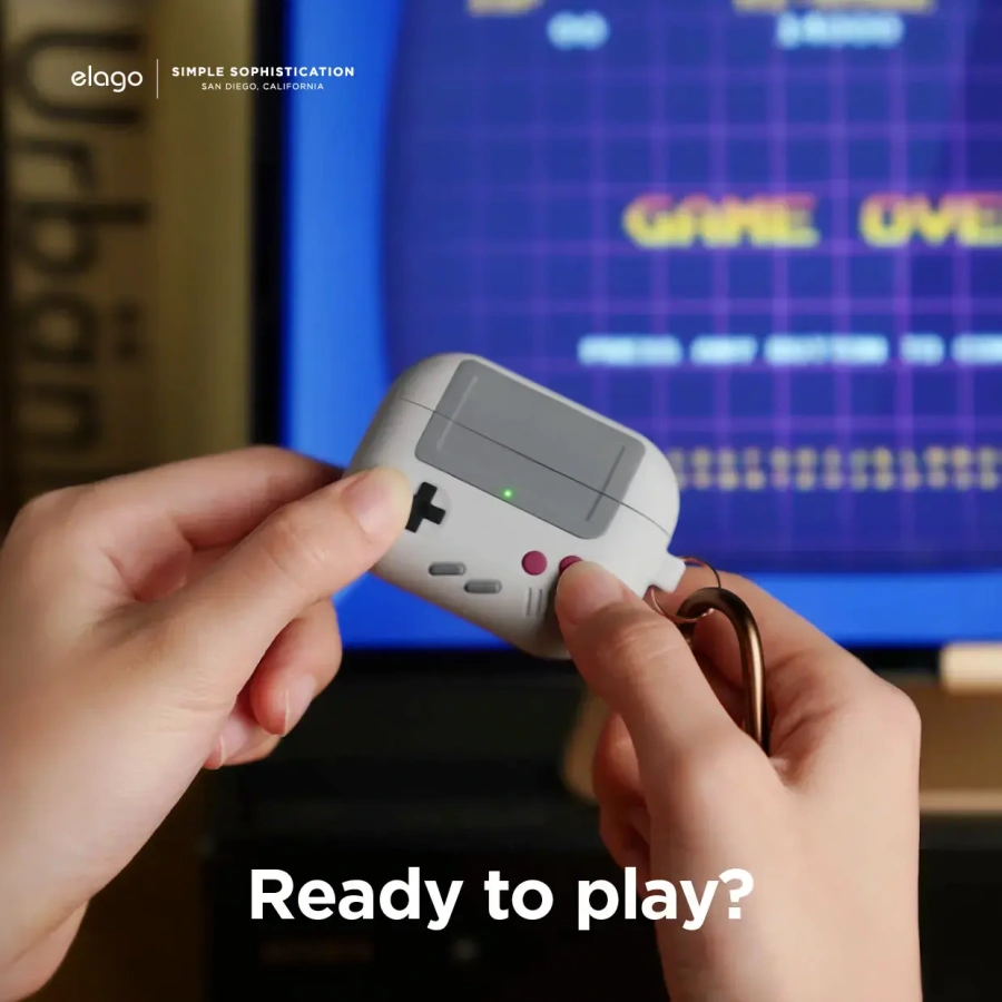 Elago AW5 Hang Case for Airpods Pro - Light Grey (EAPPAW5-LGY)