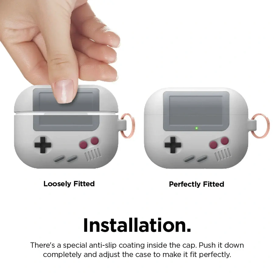 Elago AW5 Hang Case for Airpods Pro - Light Grey (EAPPAW5-LGY)